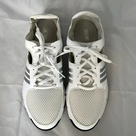 ADIDAS Men’s Golf Slingback Sneakers White 3 Stripe Traxion Adiwear Size 10 - Picture 6 of 13